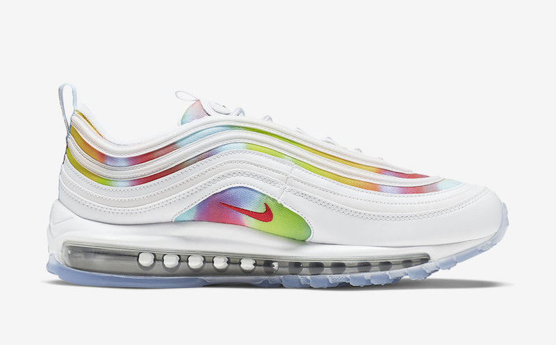 air max 97 tie dye white