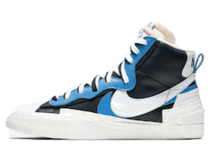 nike sacai blazer black grey