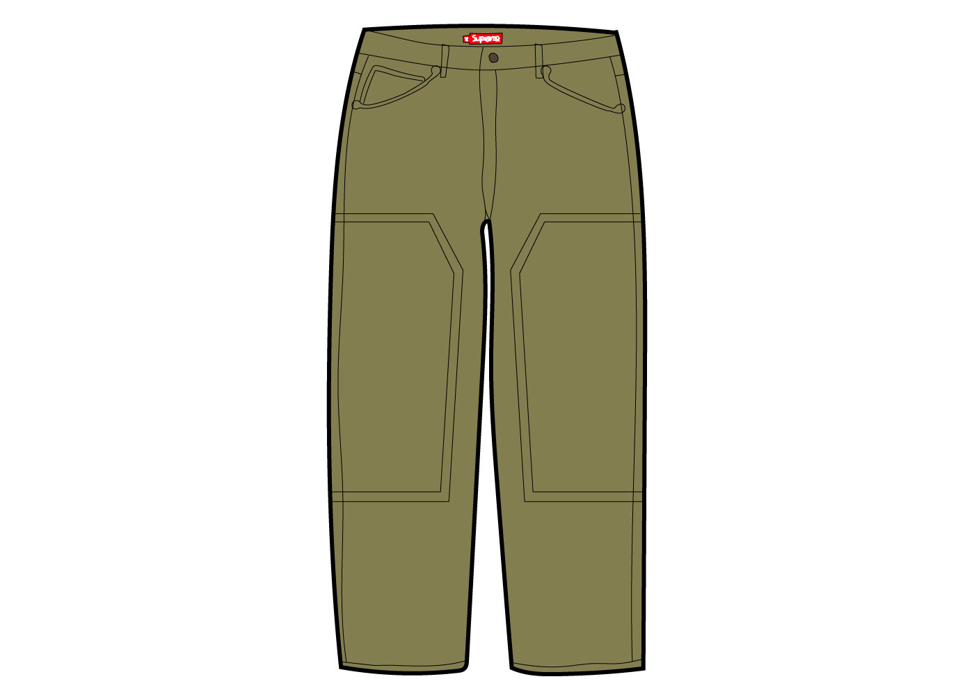 Supreme Double Knee Corduroy Painter 