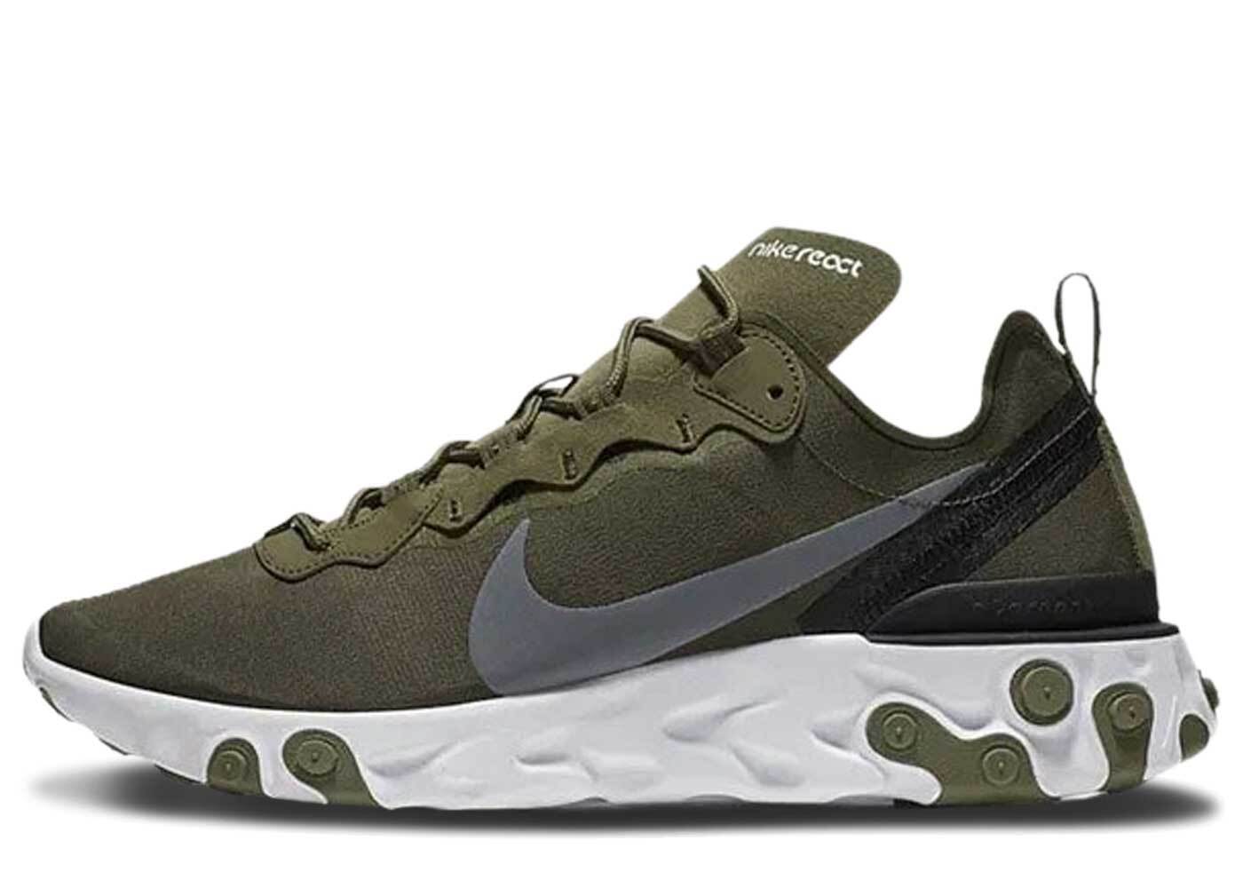 nike react element 55 medium olive