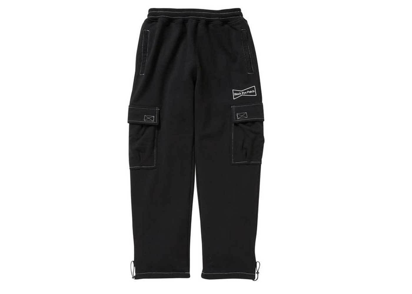 The Black Eye Patch × Wasted Youth Sweat Cargo Pants Blackを安心 ...