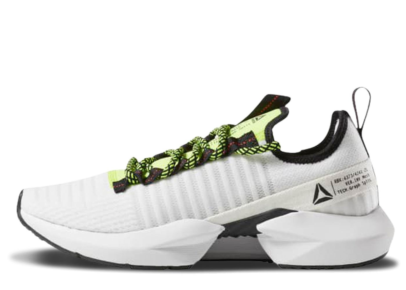 Reebok sole fury white black lime Outlet