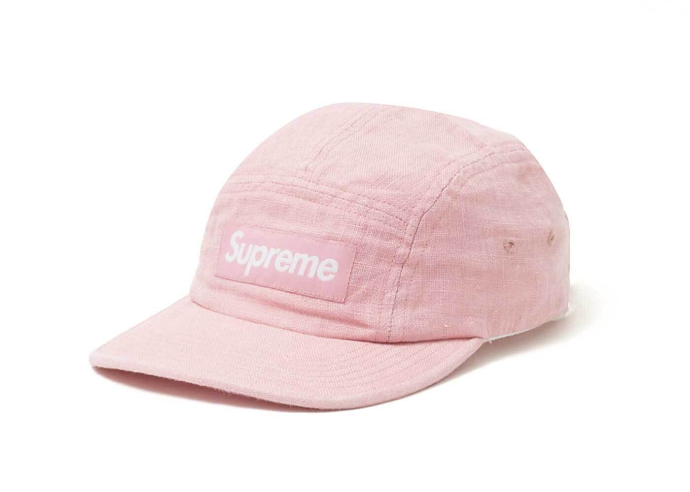 在庫あり Supreme Linen Camp Cap Pink Ss21 を安心売買 モノカブ
