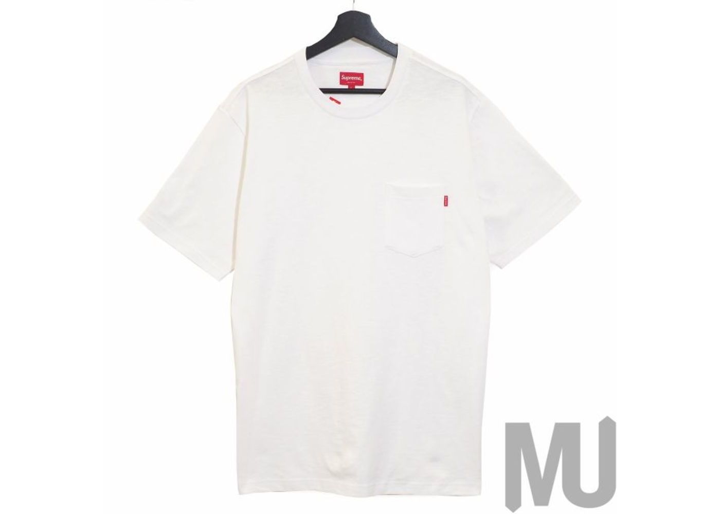supreme pocket tee white