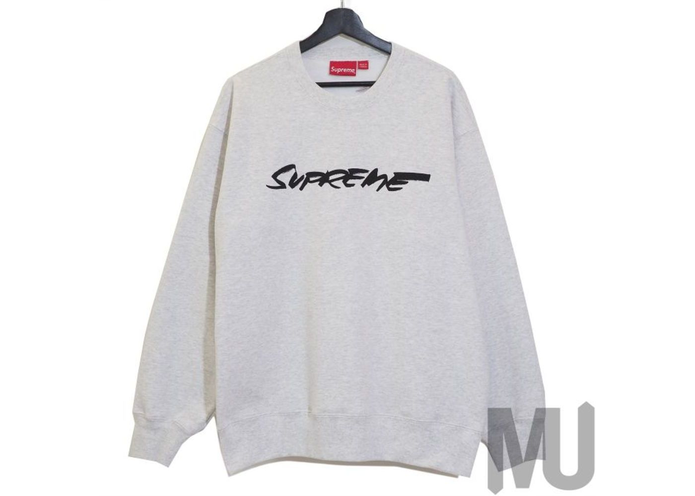 supreme ash grey crewneck