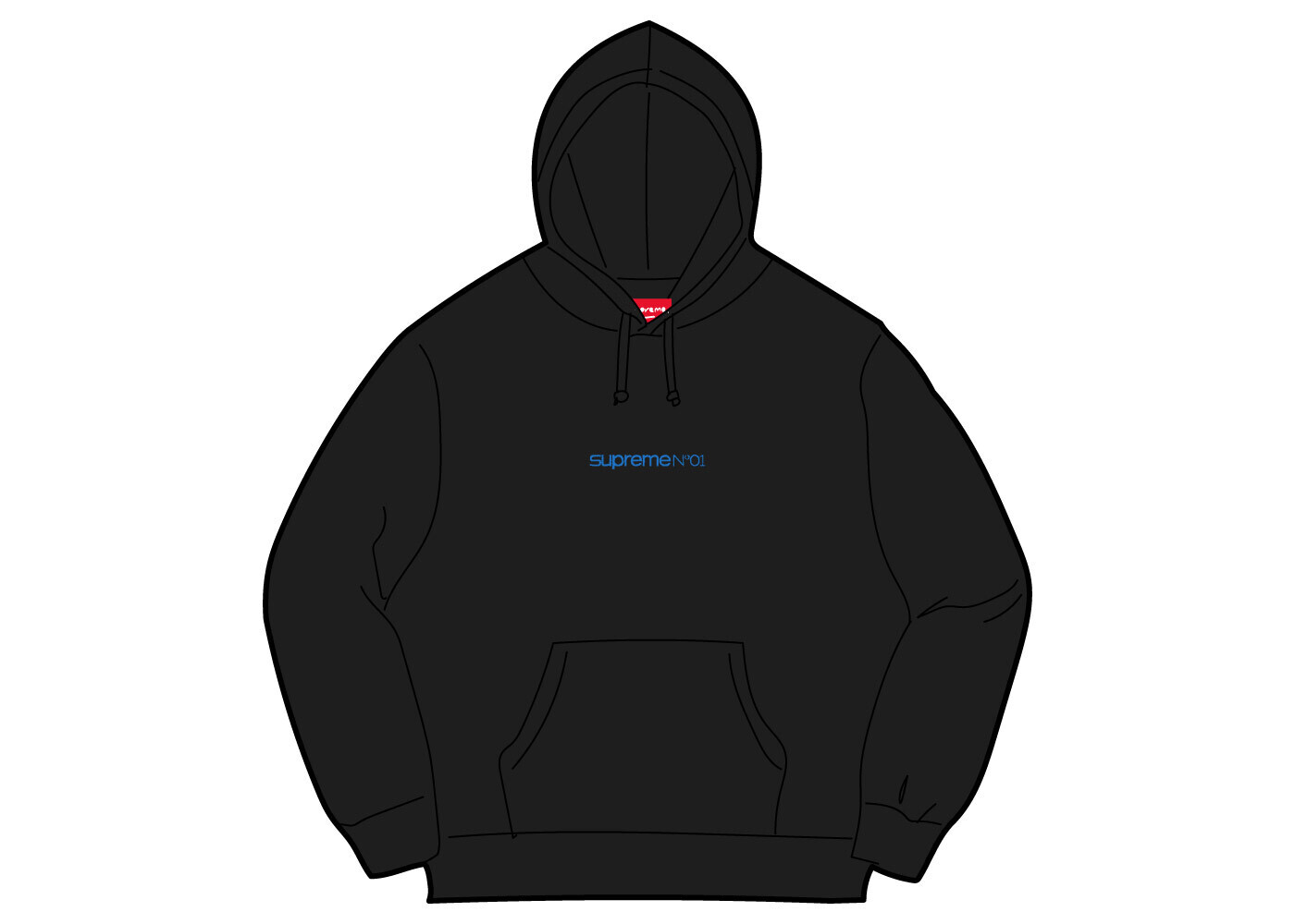 Supreme Number One Hooded Sweatshirt 