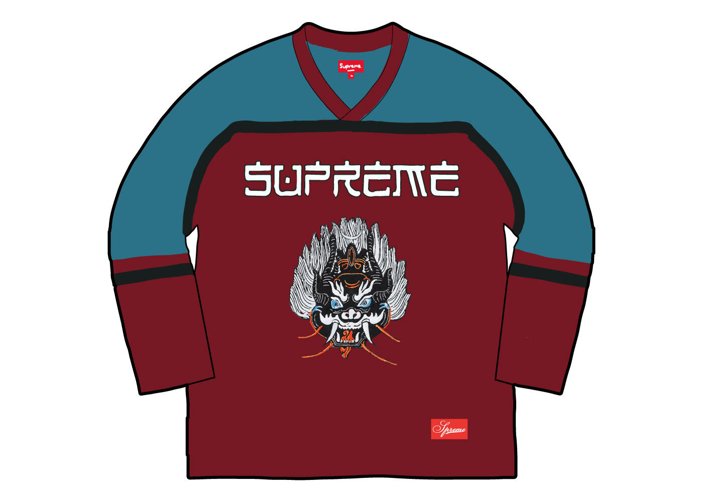 supreme red jersey