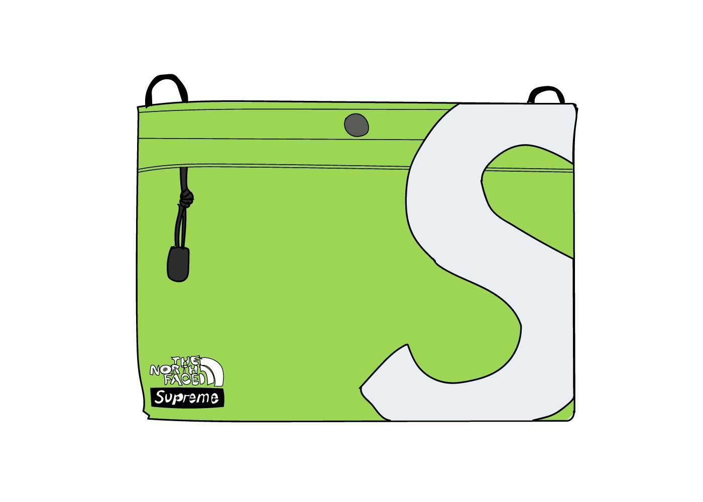 Supreme The North Face S Logo Shoulder Bag Black IUCN Water