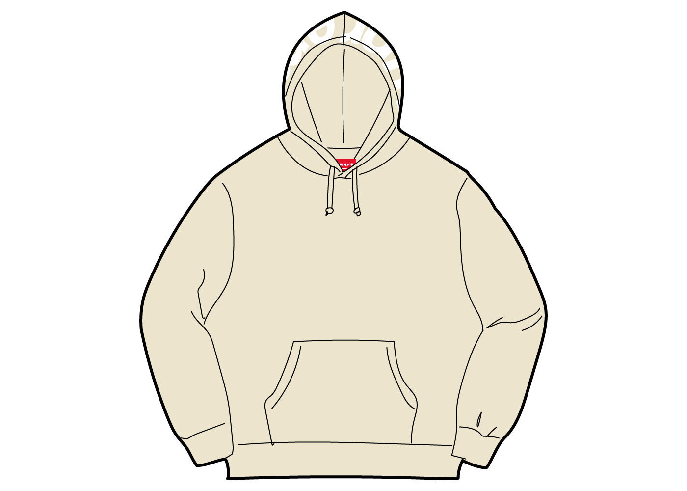Supreme Contrast Hooded Sweatshirt 