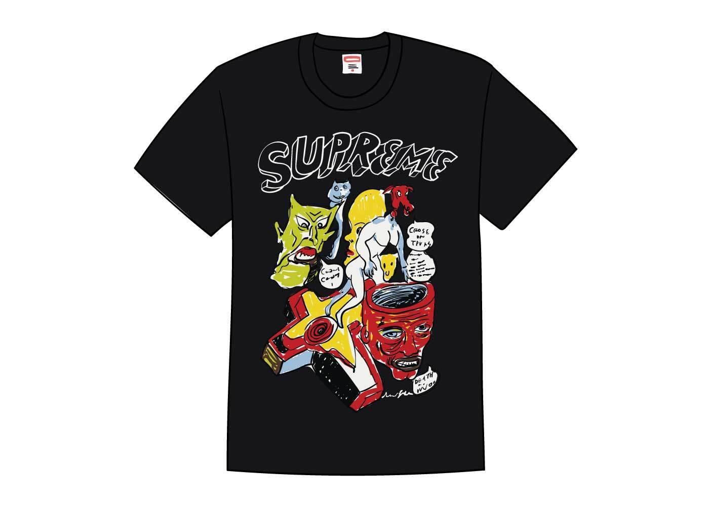 Supreme Daniel Johnston Tee Black 