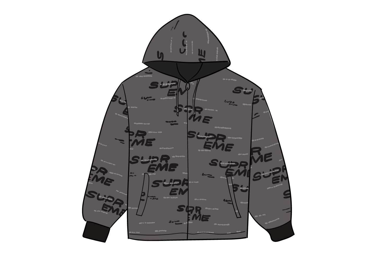 supreme white denim jacket