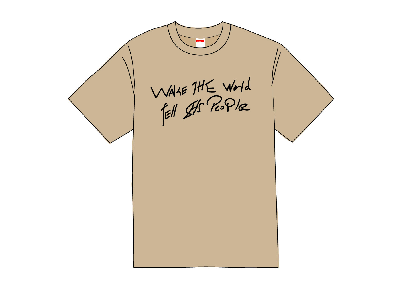 Supreme Buju Banton Wake The World Tee 