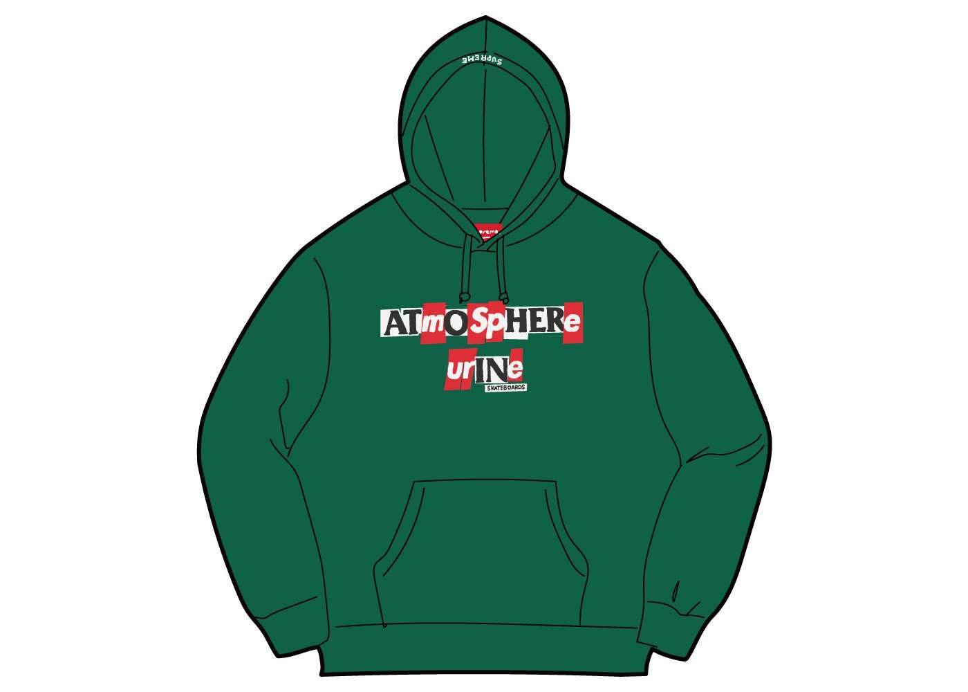 ANTIHERO Hooded Sweatshirt Dark Green 