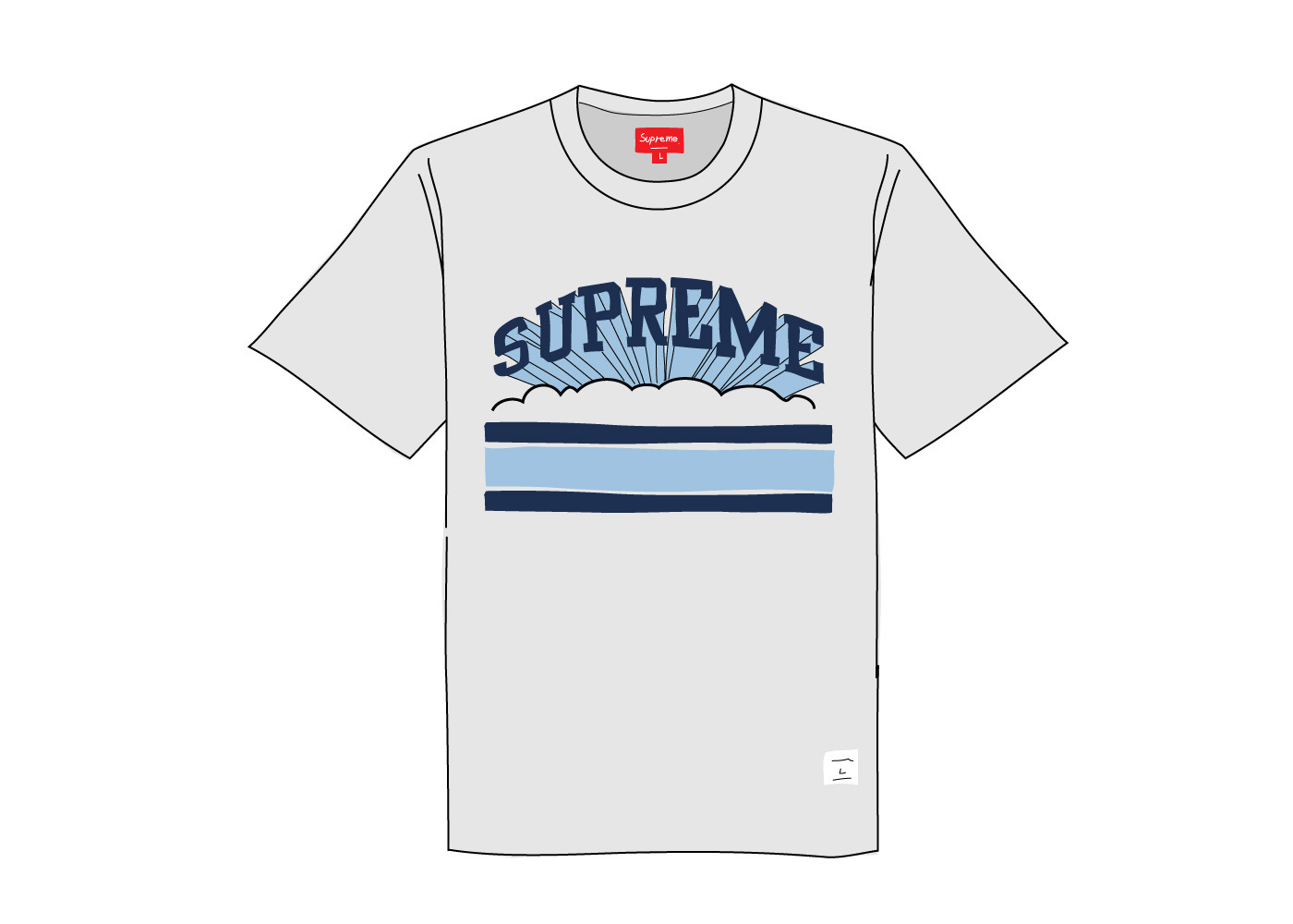 cloud arc tee supreme