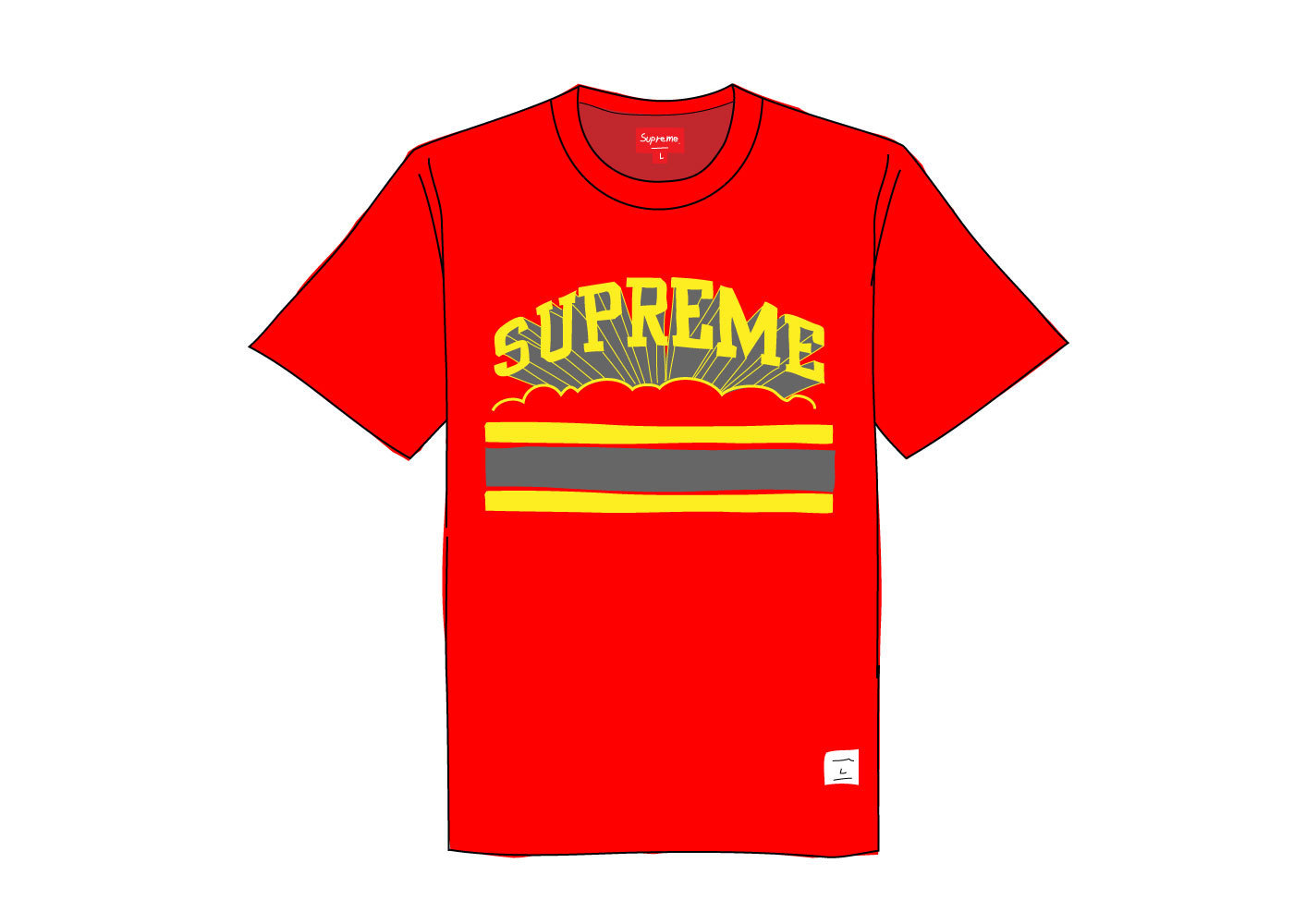 cloud arc tee supreme