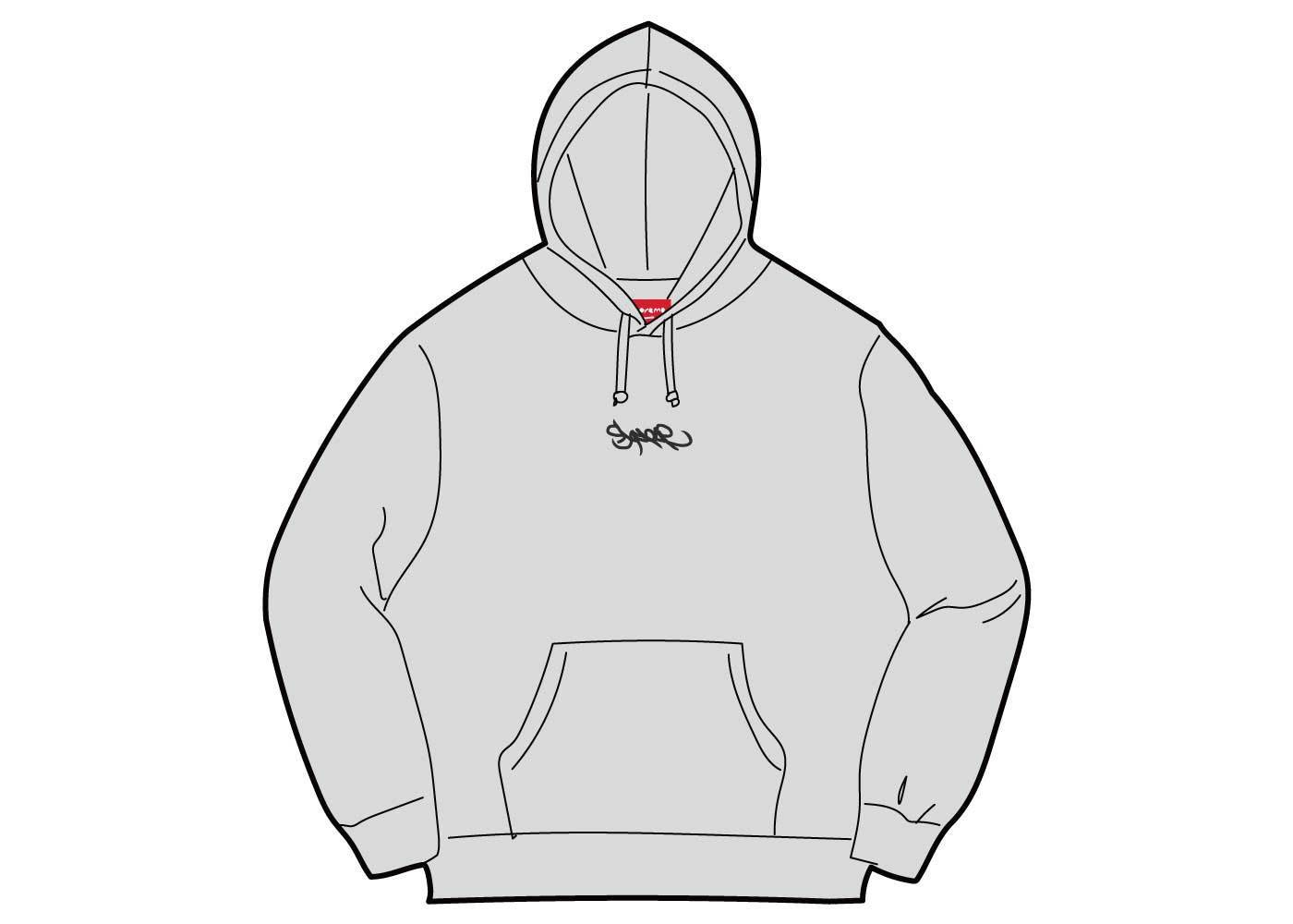 Supreme Tag Logo Hooded Sweatshirt 