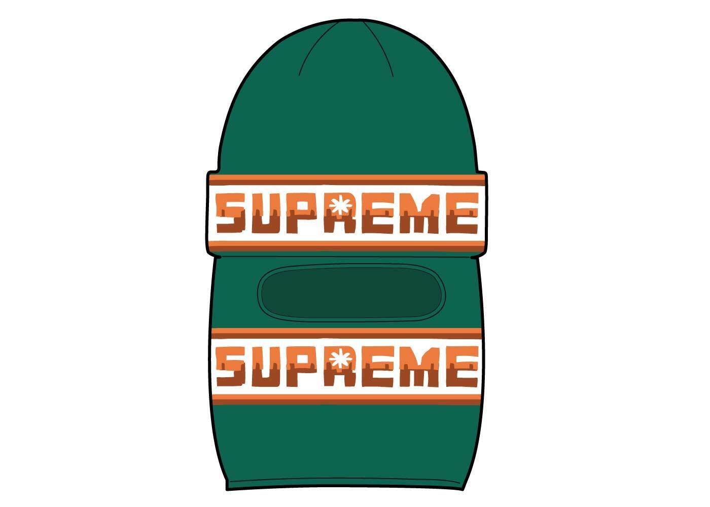 Supreme Double Logo Facemask Beanie 