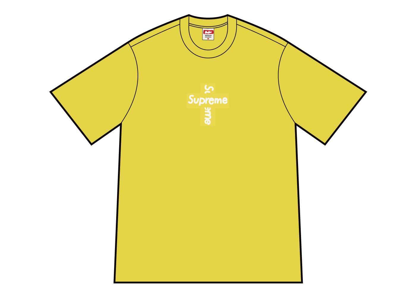 supreme box logo yellow