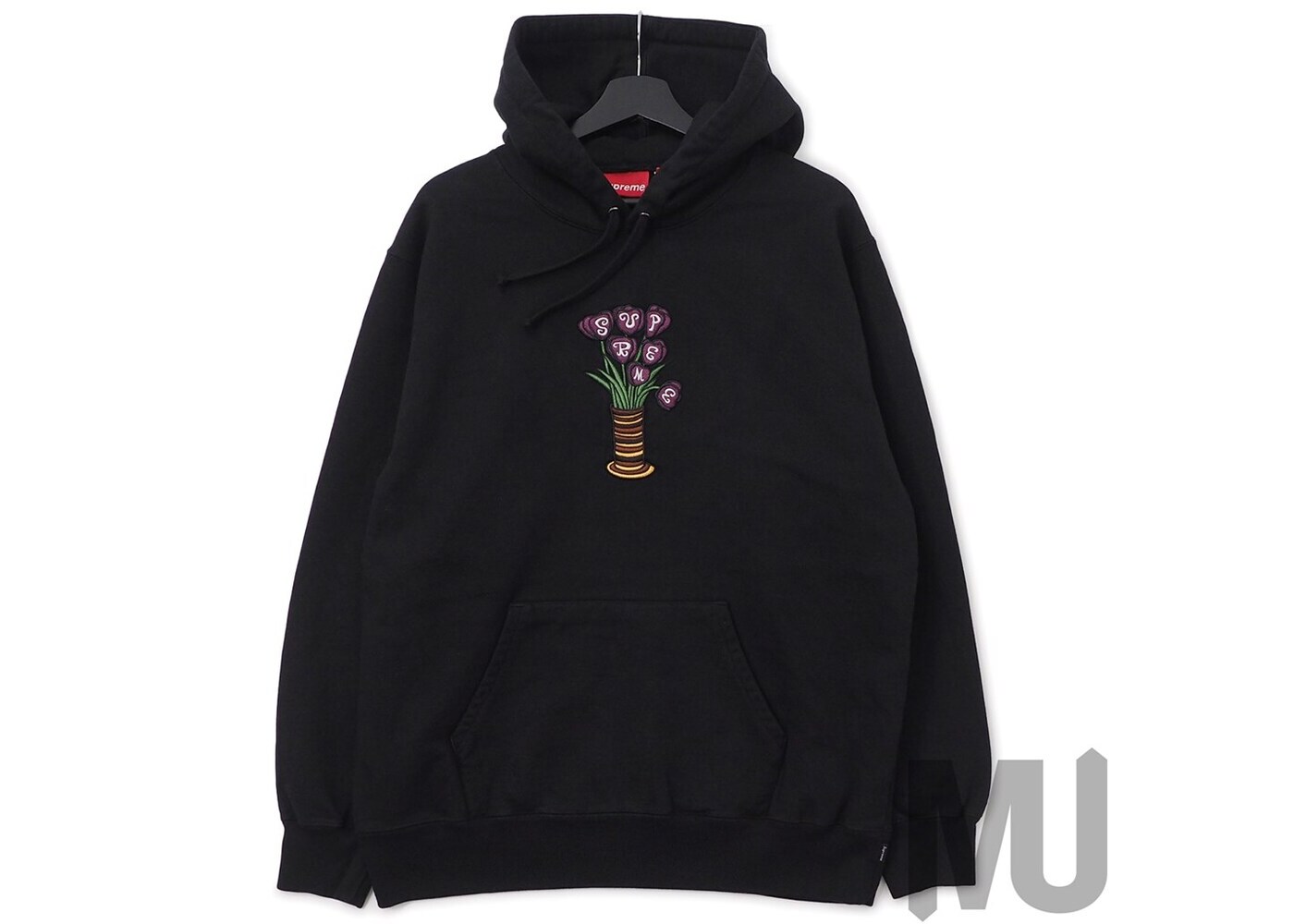 Supreme Flowers Hooded Sweatshirt Black 