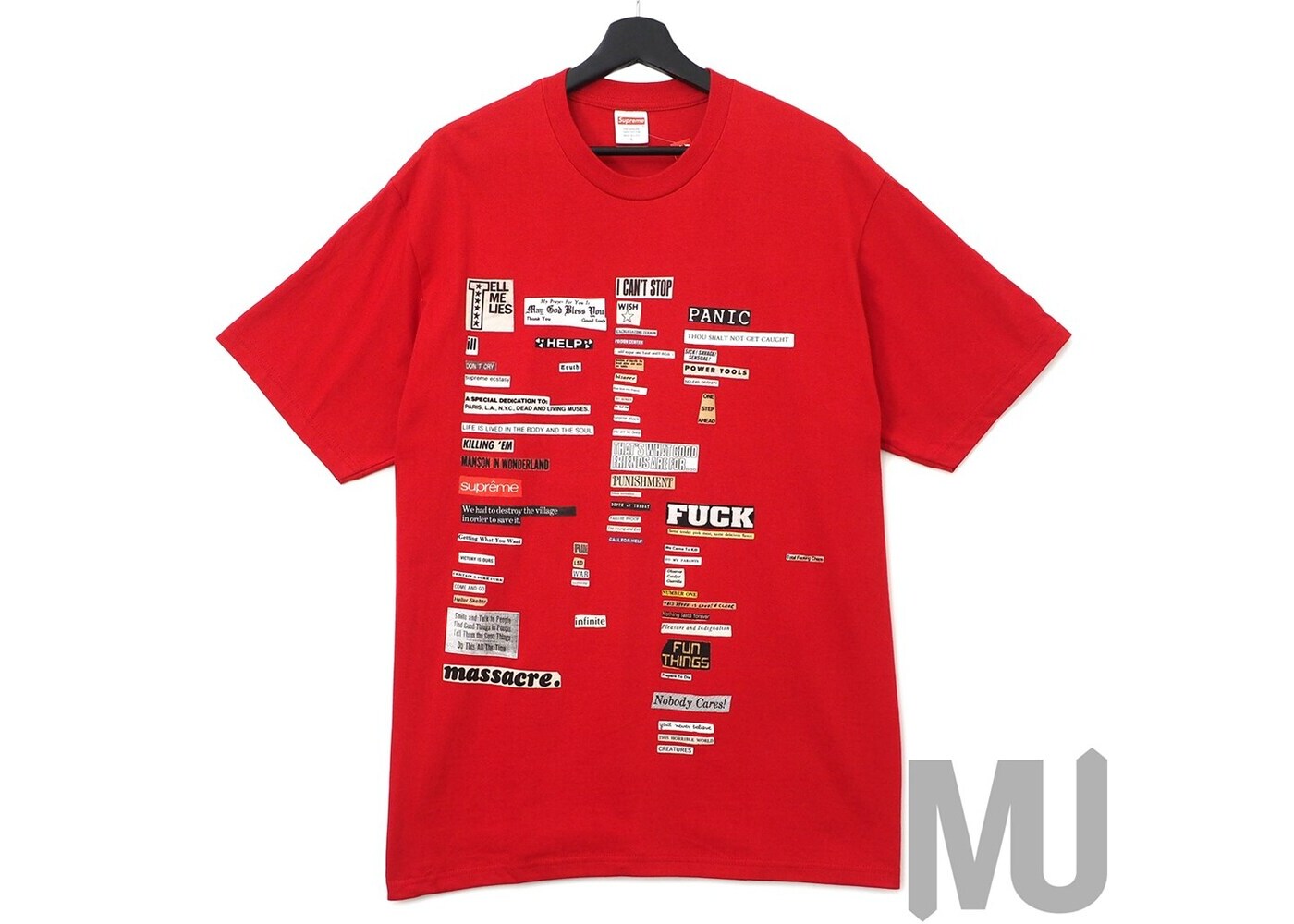 supreme cutouts tee black