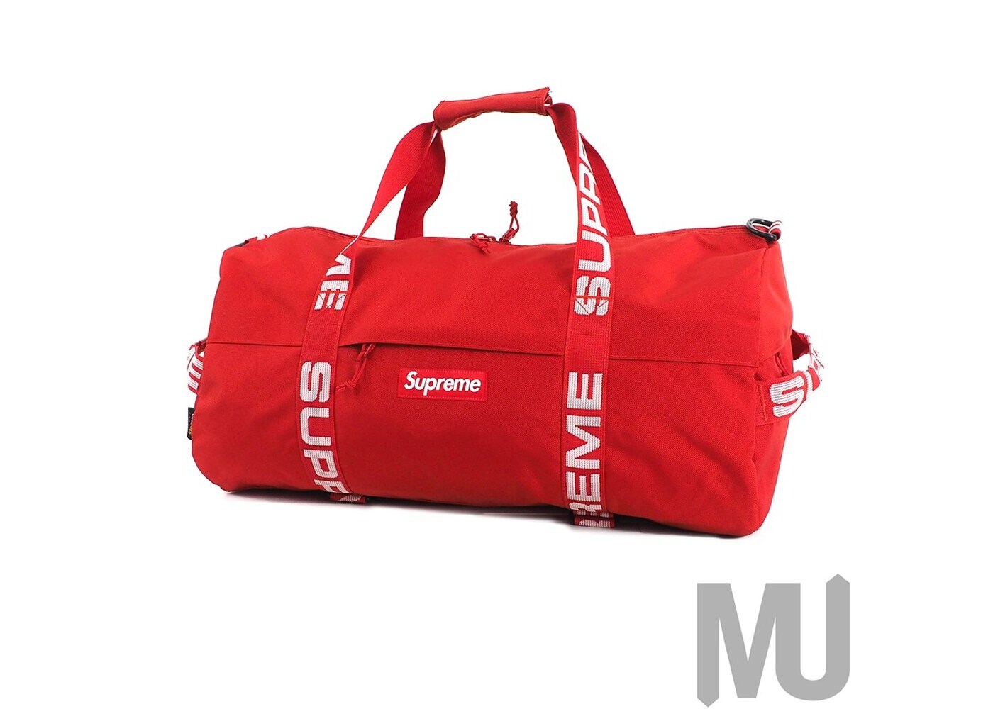 supreme red duffle bag