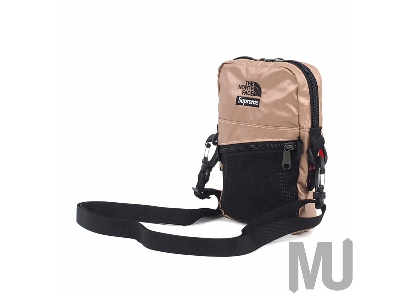supreme the north face metallic shoulder bag