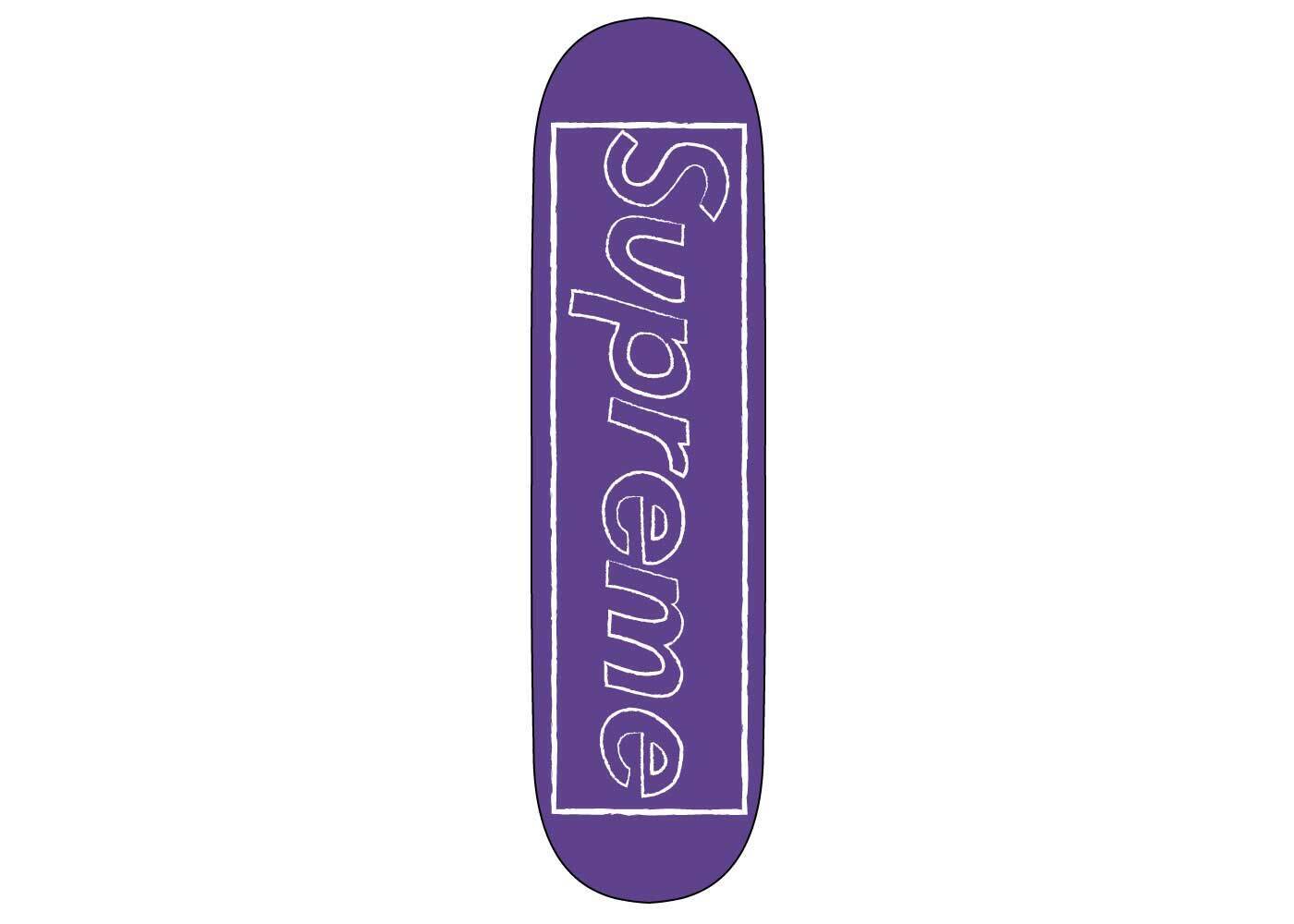 Supreme KAWS Chalk Logo Skateboard Purple 相場・プレ値情報 -モノカブ